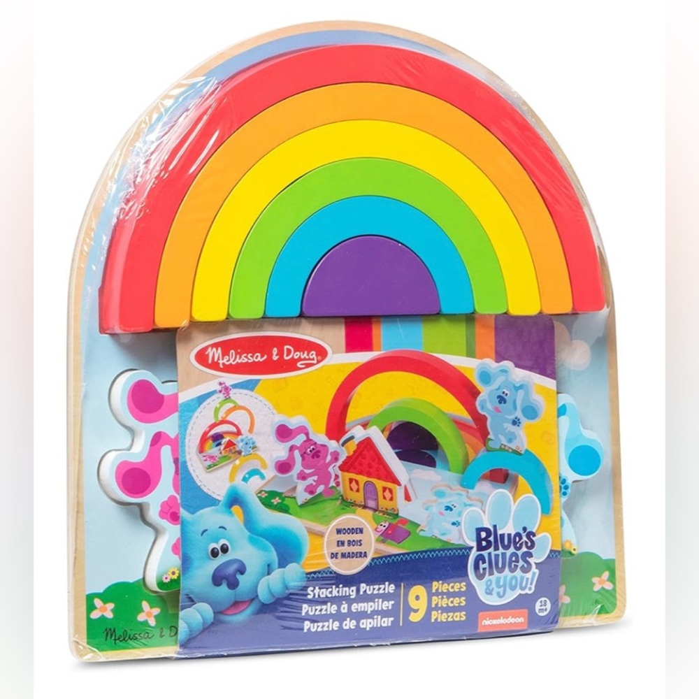 Melissa & Doug Blue's Clues Rainbow Stacking Puzzle
